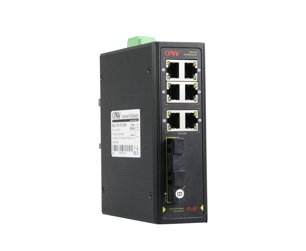 Interruptor PoE industrial de 10/100M 8 portas