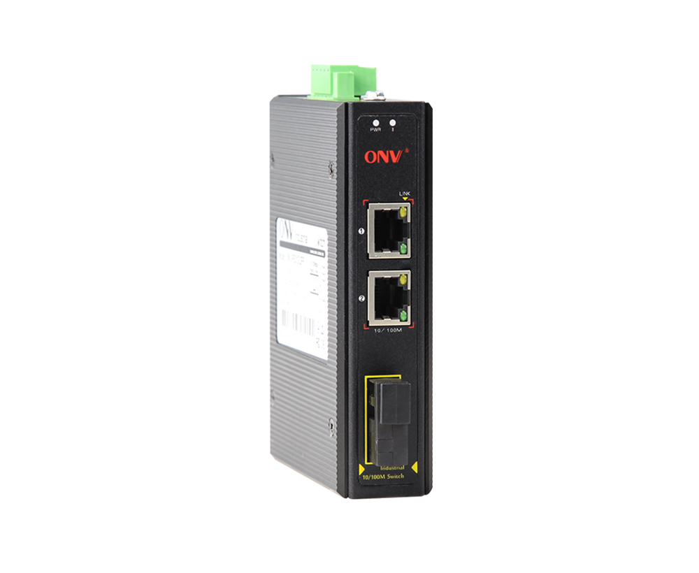 10/100M comutador Ethernet industrial de 3 portas