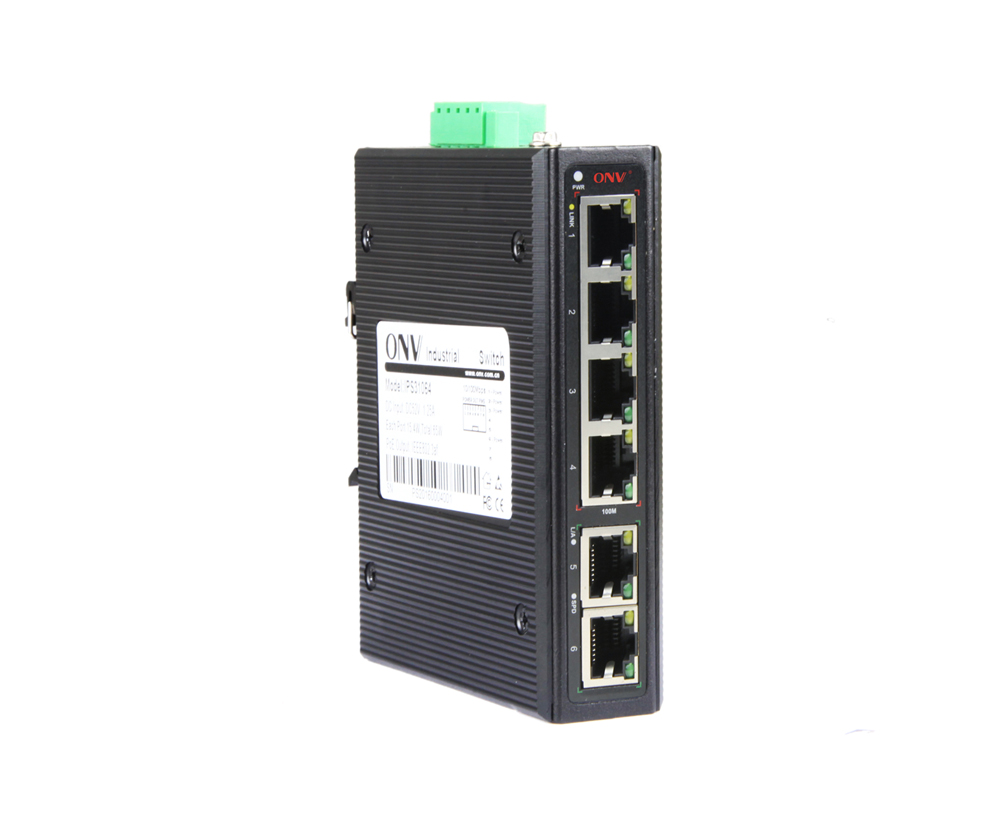 Interruptor Ethernet industrial de 10/100M 6 portas