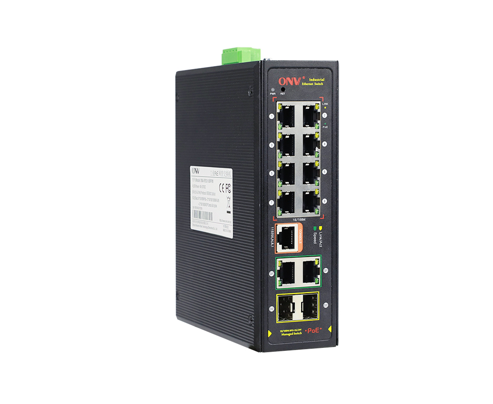 10/100M Comute PoE industrial gerenciado L2 de 10 portas