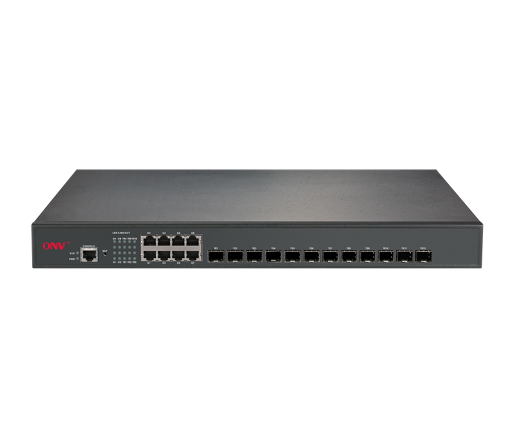 10G uplink switch de roteamento central de 24 portas