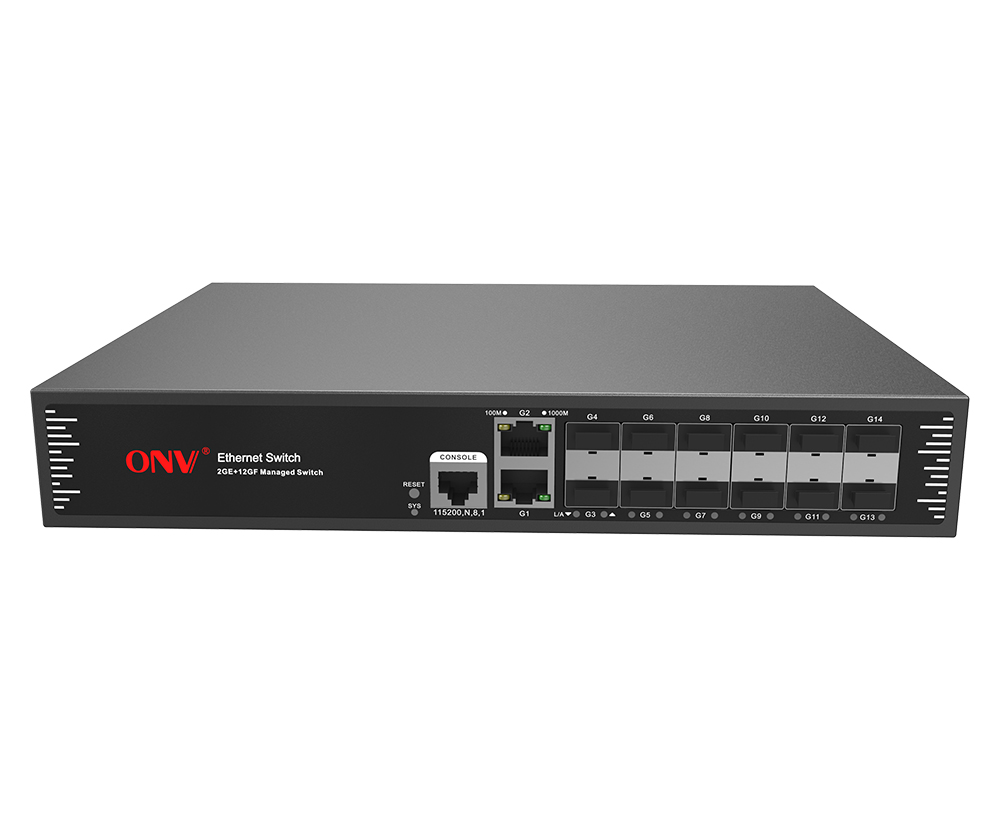 Switch Ethernet gerenciado L2 de 14 portas Gigabit