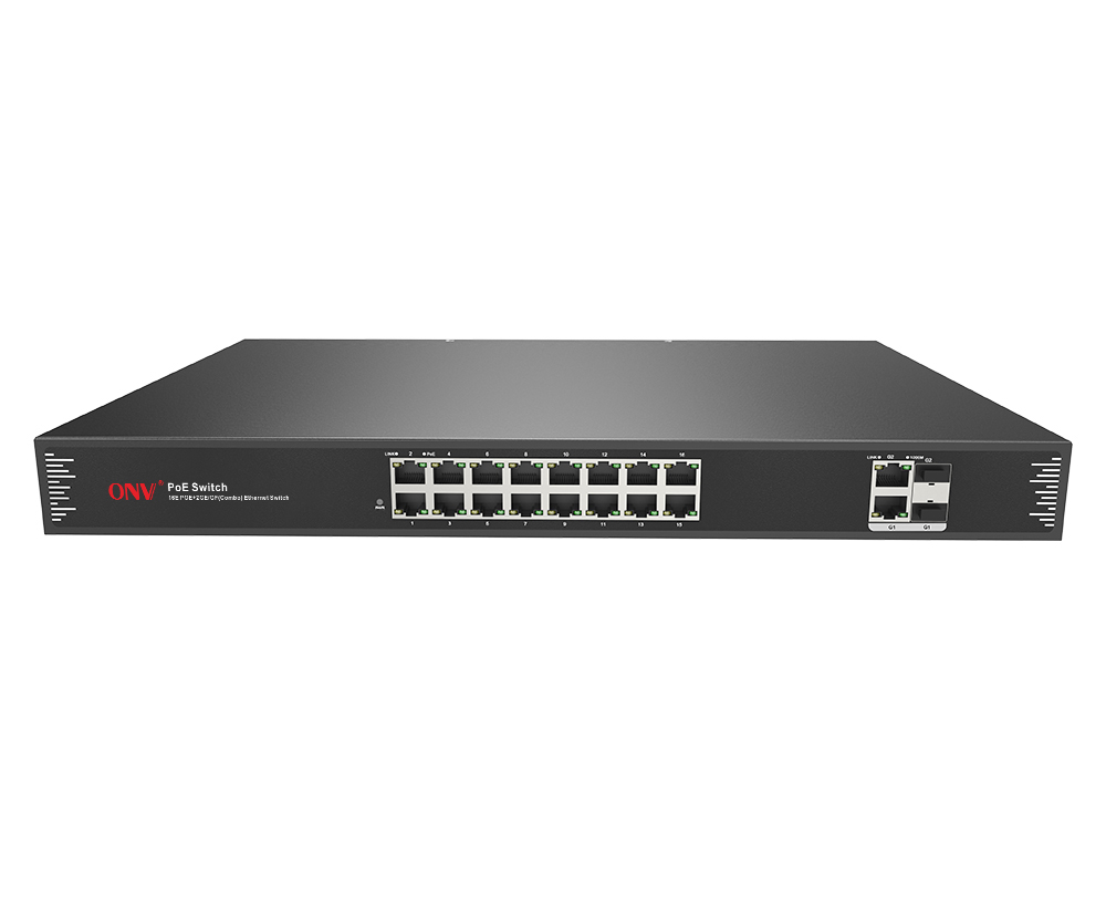Switch PoE de 18 portas uplink Gigabit