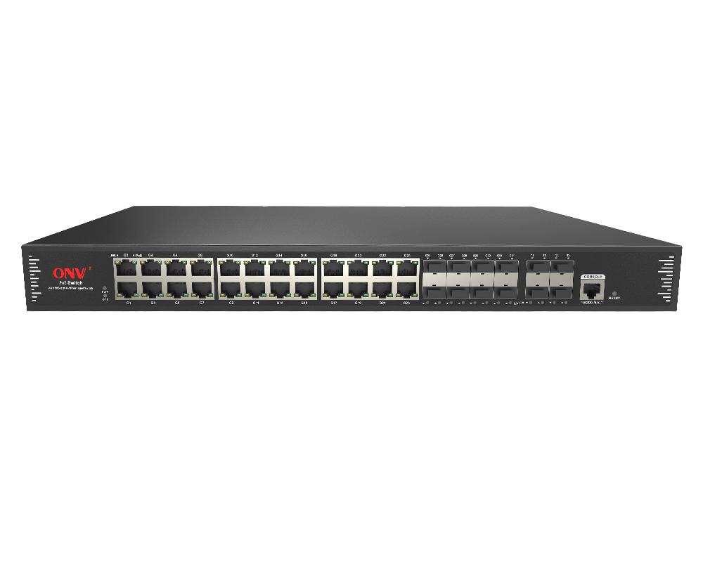 10G uplink comutador PoE gerenciado L3 de 36 portas