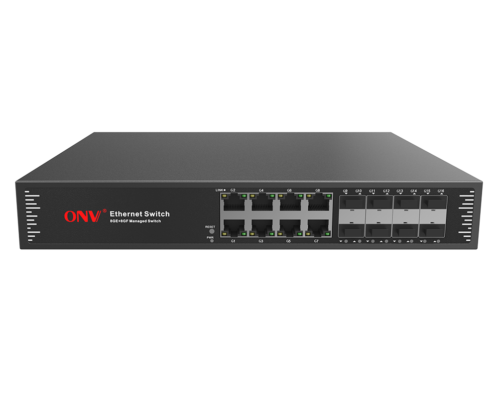 Switch Ethernet gerenciado L2 de 16 portas Gigabit