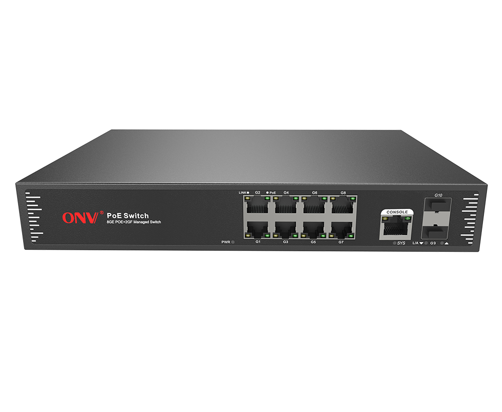 Switch PoE gerenciado L2 Gigabit de 10 portas