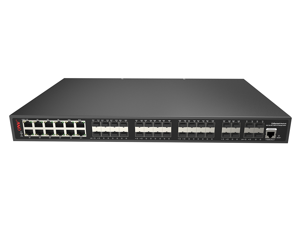 10G uplink comutador Ethernet gerenciado L3 de 44 portas