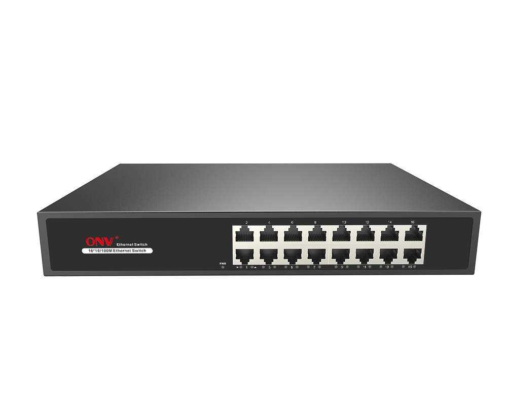 Comutador Ethernet de 16 portas 10/100M