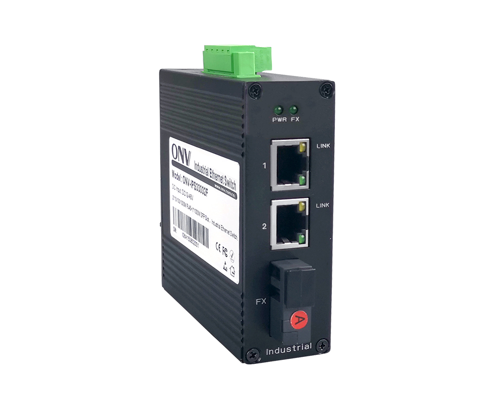 10/100M comutador Ethernet industrial de 3 portas