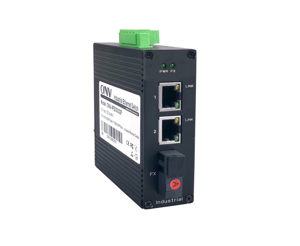 Switch Ethernet industrial Gigabit de 3 portas