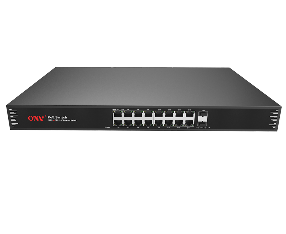 Switch PoE Gigabit de 18 portas bt