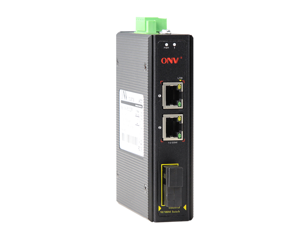 Switch Ethernet industrial Gigabit de 3 portas