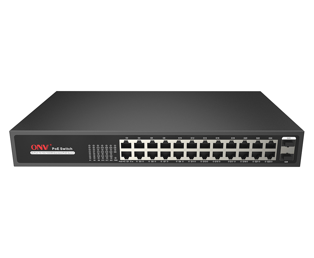 Switch PoE Gigabit de 26 portas