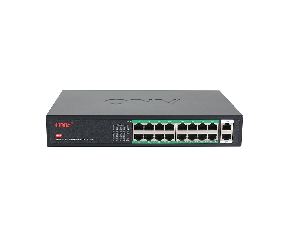 Switch PoE Gigabit de 18 portas