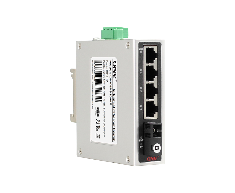 Interruptor Ethernet industrial de 5 portas 10/100M