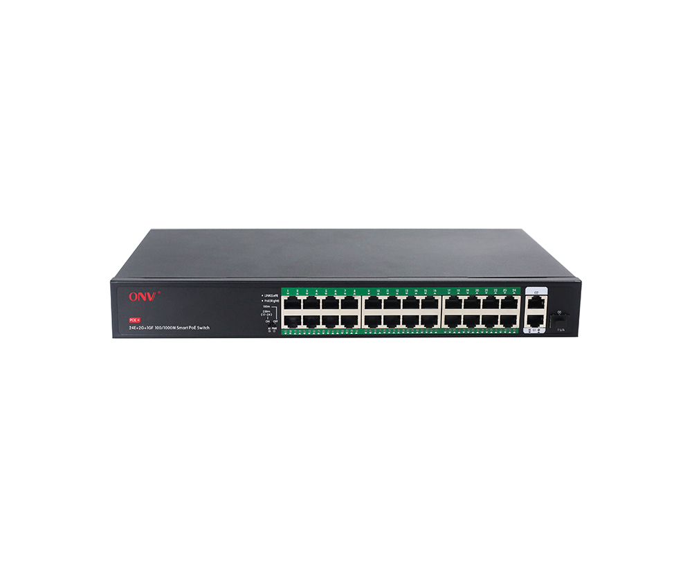 Switch PoE de 27 portas uplink Gigabit