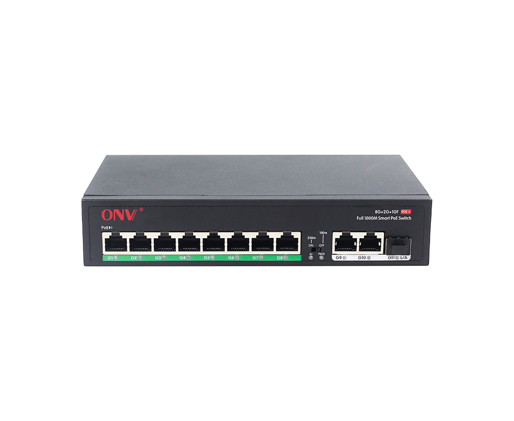 Switch PoE Gigabit de 11 portas