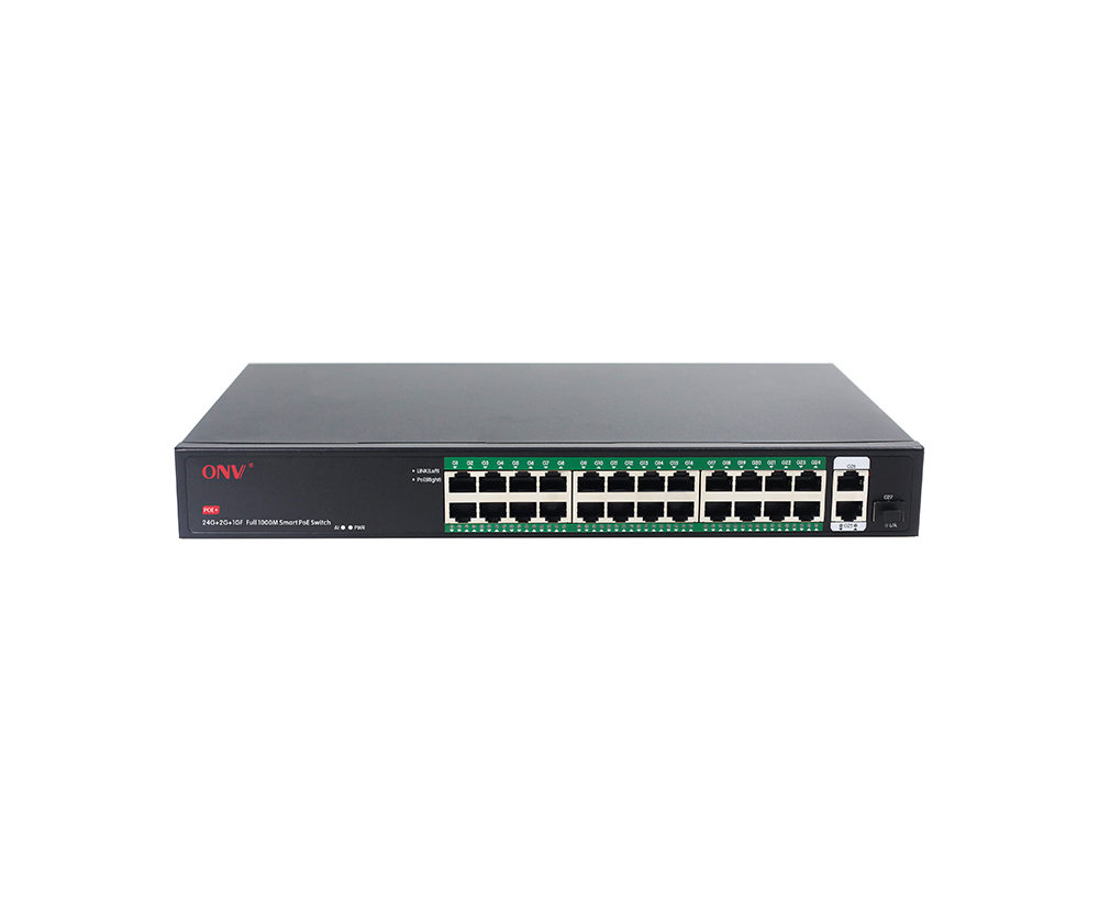 Switch PoE Gigabit de 27 portas