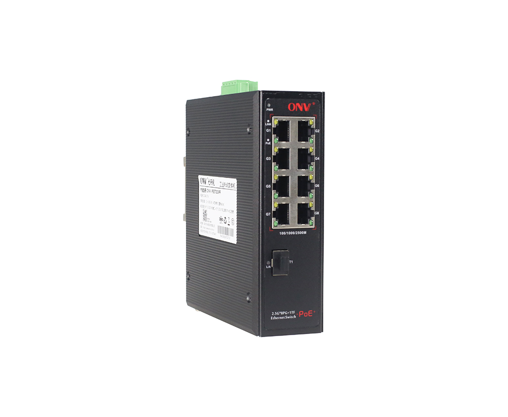 Interruptor PoE industrial de 9 portas 2.5G