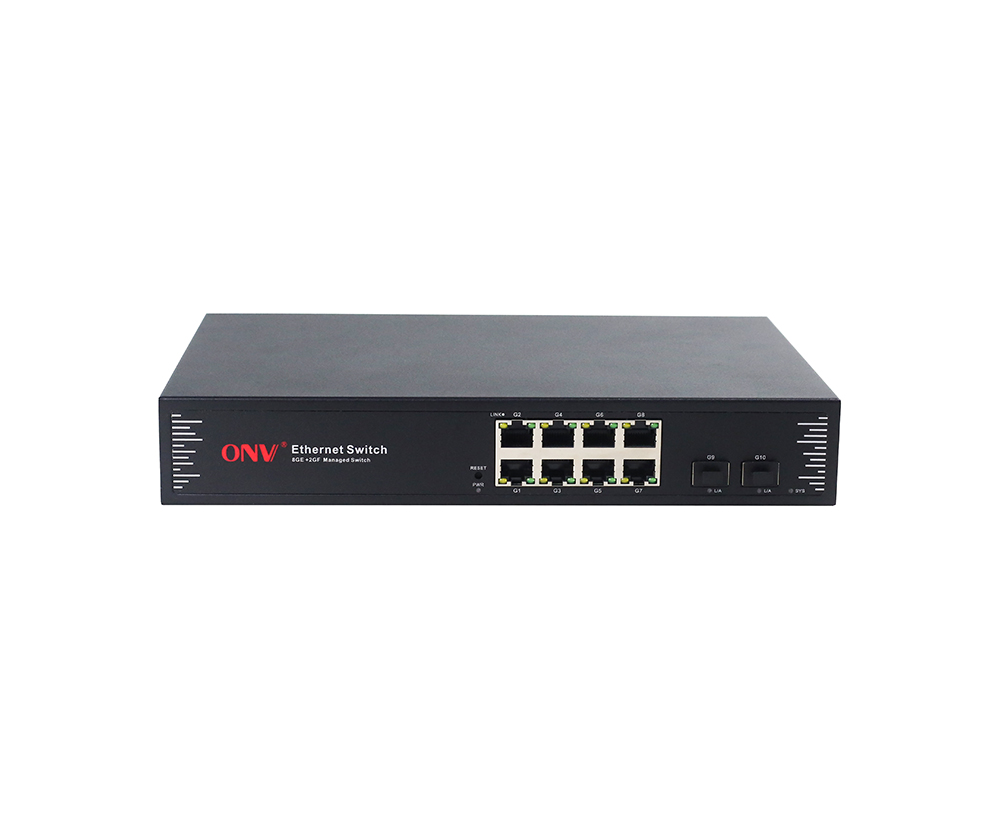 Switch Ethernet gerenciado fácil de 10 portas Gigabit