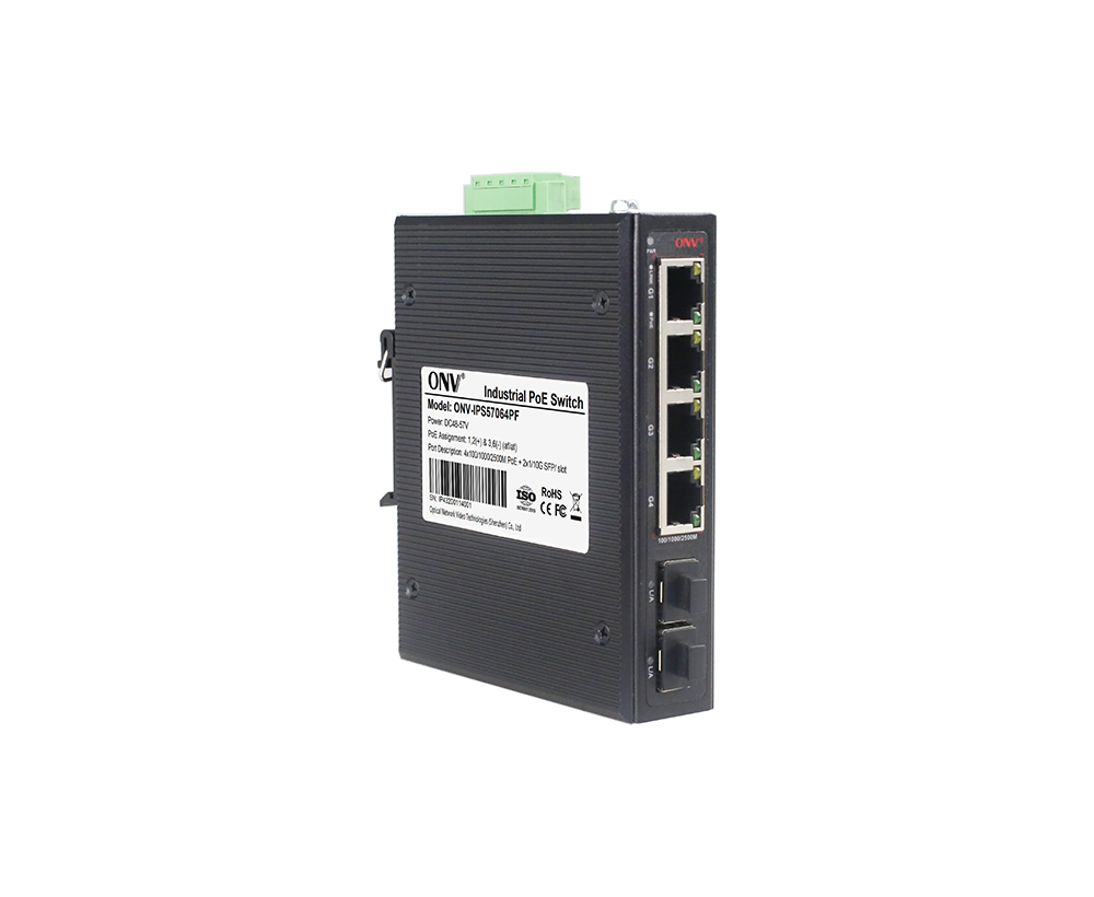 Interruptor PoE industrial de 6 portas 2.5G