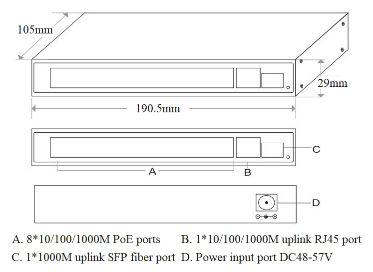 PoE fiber switch, PoE switch 8 port, unmanaged PoE switch, PoE switches