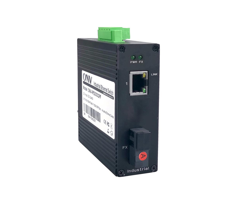 Switch Ethernet industrial Gigabit de 2 portas