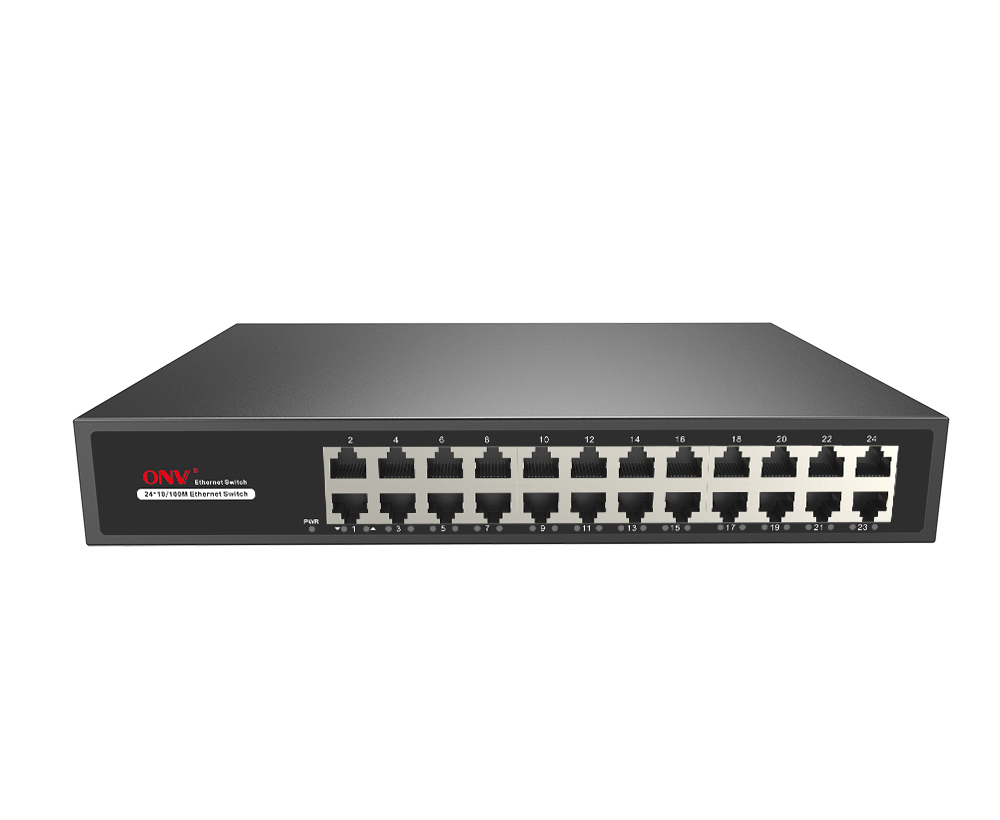 Comutador Ethernet de 24 portas 10/100M