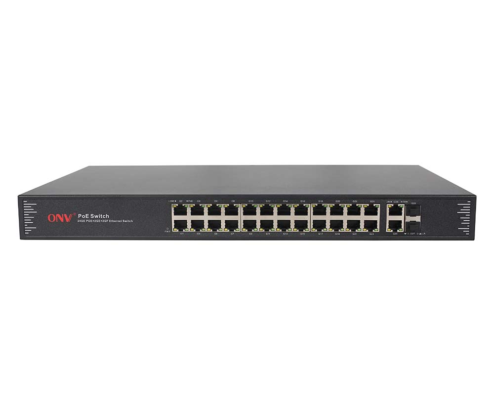 Switch PoE Gigabit de 28 portas