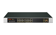 Switch PoE industrial gerenciado L2 Gigabit de 18 portas