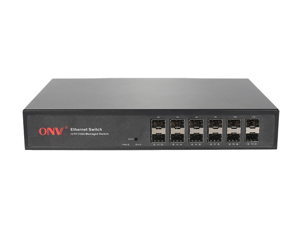 Comutador Ethernet gerenciado L2 de 12 portas 10G