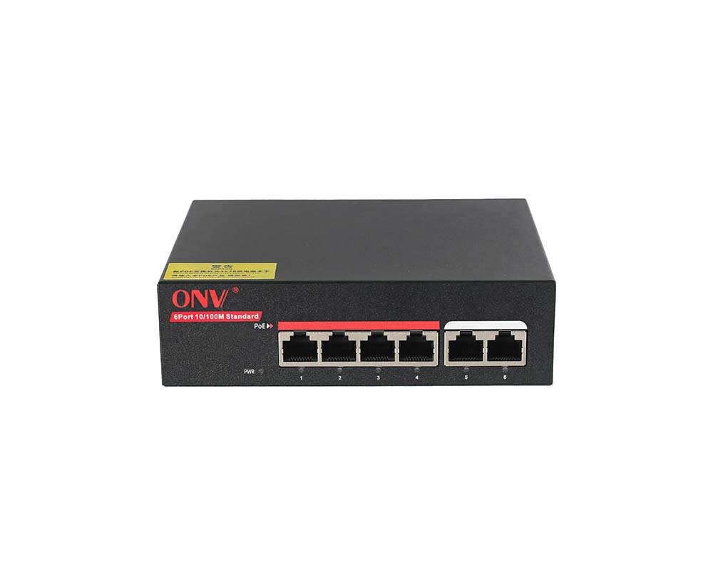 Interruptor PoE não padronizado de 10/100M 6 portas 24V