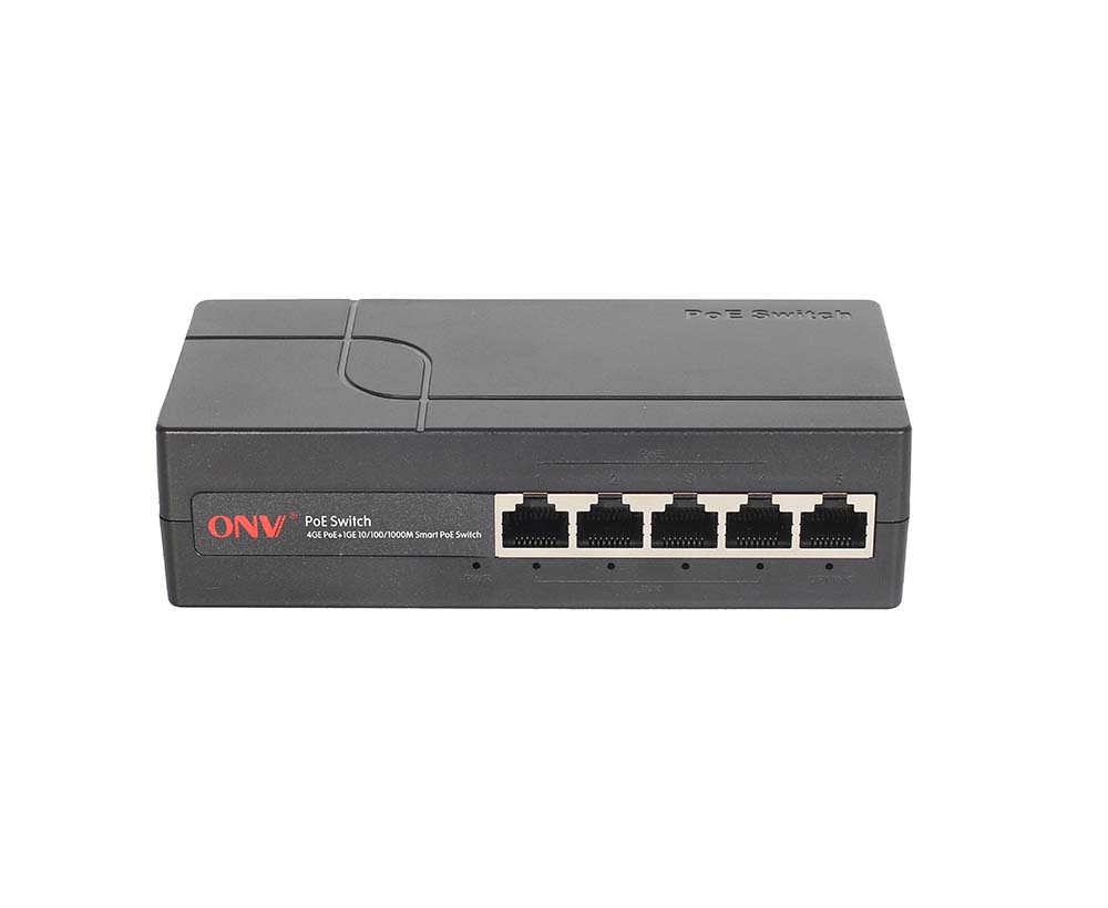 Switch PoE inteligente Gigabit de 5 portas