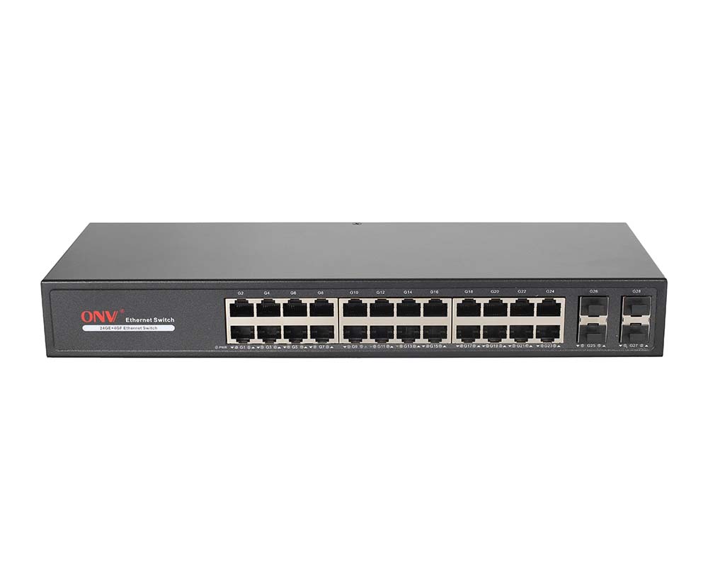 Switch Ethernet Gigabit de 28 portas