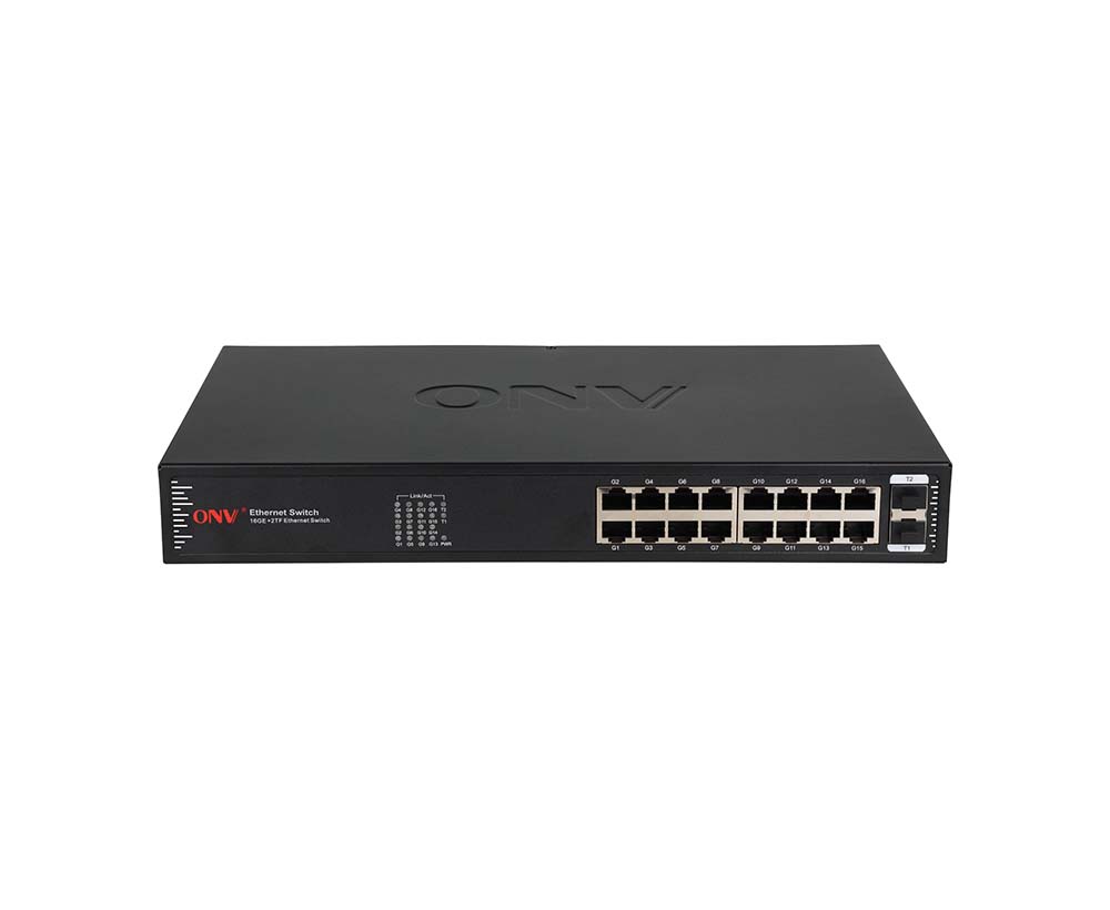 Switch Ethernet de 18 portas com uplink de 10G