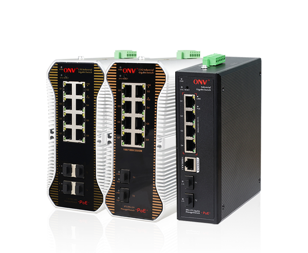 Switch PoE industrial gerenciáveis ​​de camada 3 da série 2.5G